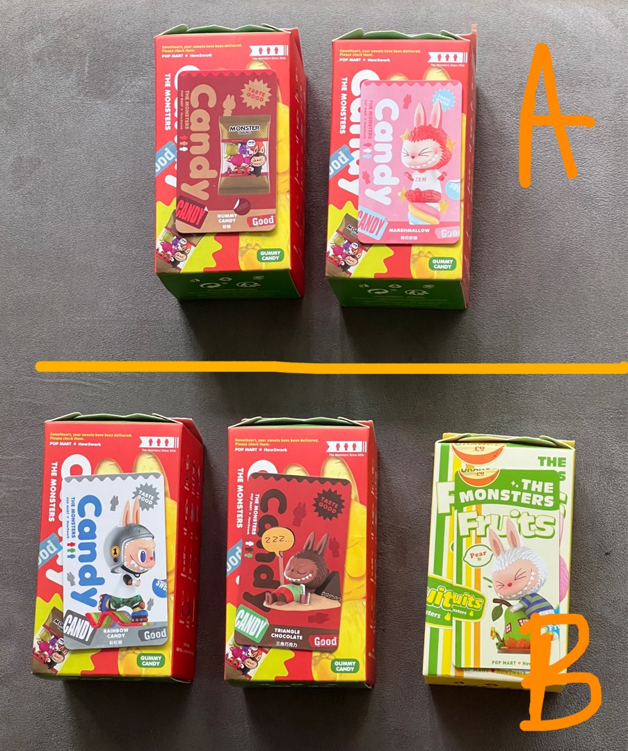 Popmart The monsters candy/ fruits labubu, Hobbies & Toys, Toys