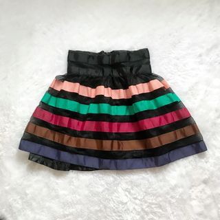 Rainbow Mini Skirt Preloved Like New