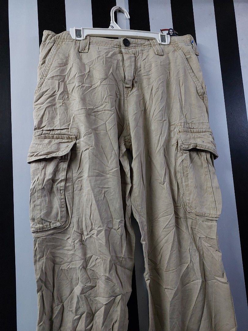 red camel cargo pants