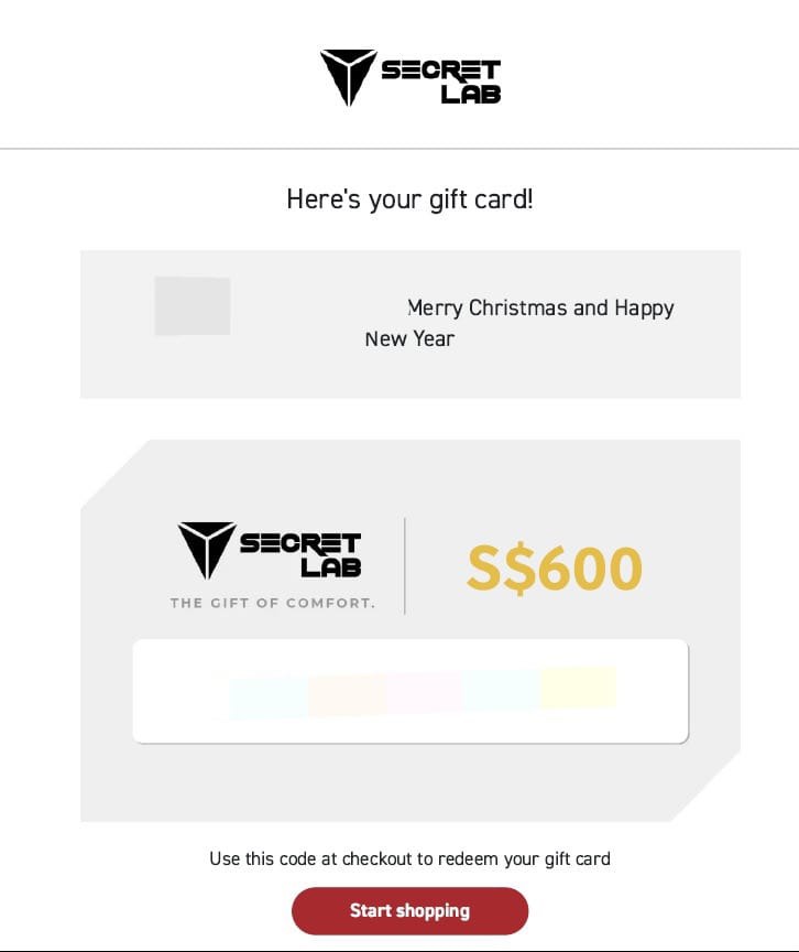 Secret Lab 600 Voucher, Furniture & Home Living, Furniture, Chairs on