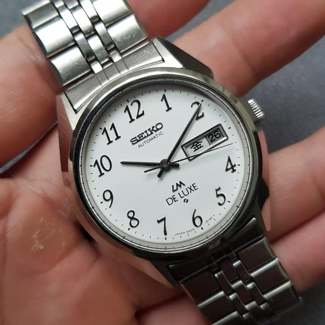 希少美品 セイコー LM DX 全数字 5626-8140 OH済 ガラス交換済 