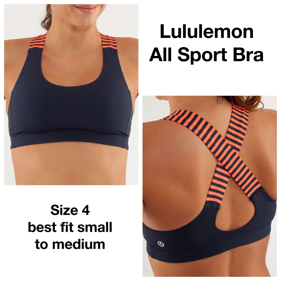 (SmallMed) Lululemon All Sports Bra, Women's Fashion, Activewear on