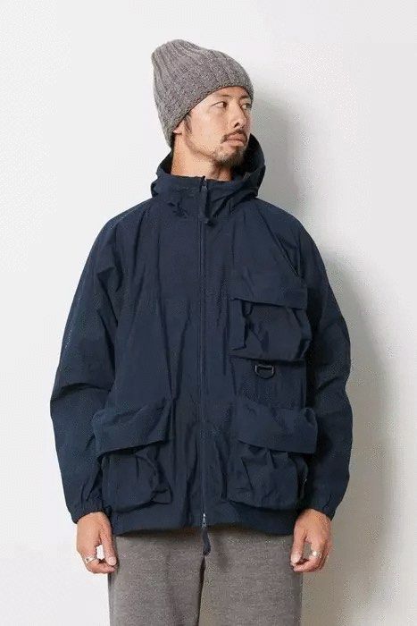 Snow peak indigo c/n parka jacket wtaps modular, 男裝, 外套及戶外