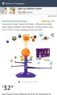 Solar system space light projector