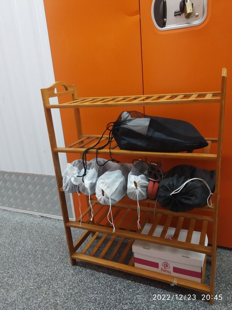 Solid Wood Shoe Rack (5 Levels), Furniture & Home Living, Furniture