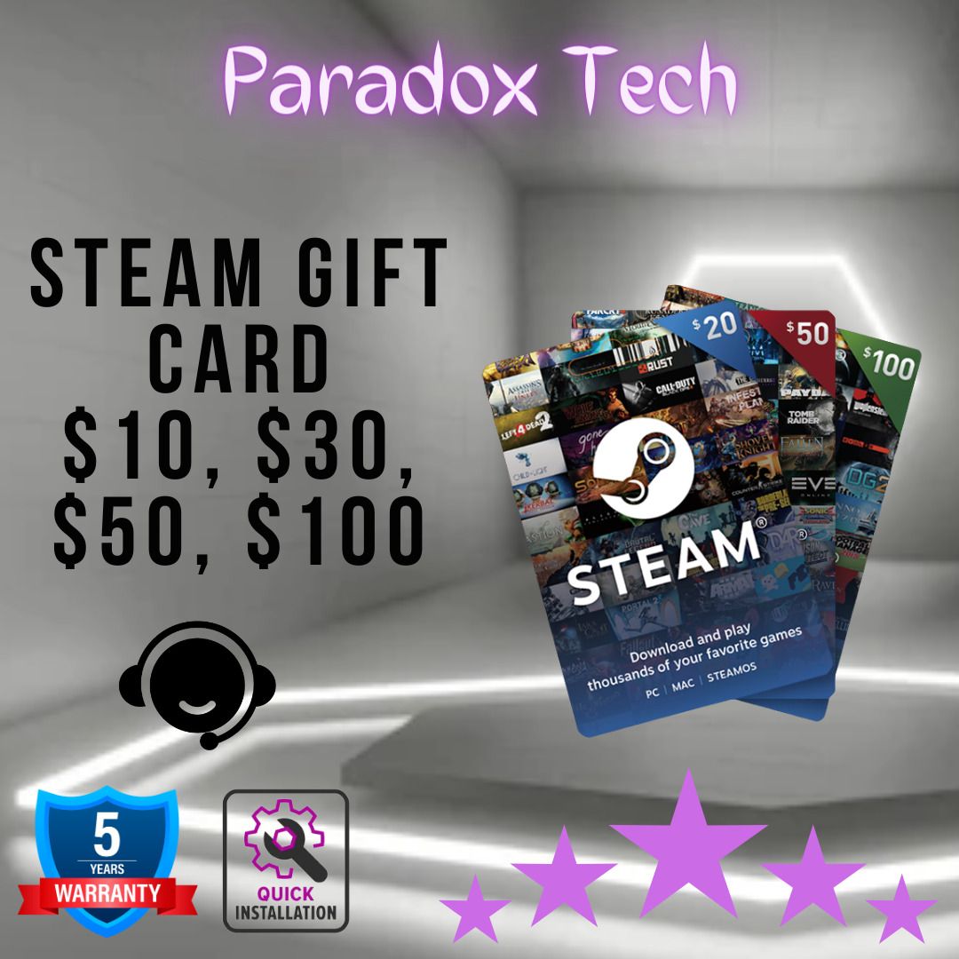 Steam Gift Cards, Video Gaming, Gaming Accessories, Game Gift Cards &  Accounts On Carousell