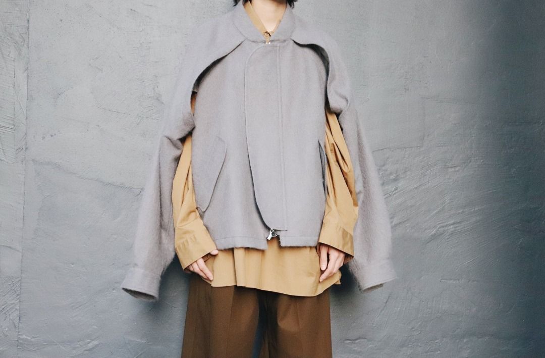 stein EXCESSIVE SLEEVE jacket コンクリート shop.ceylonbiblesociety.org