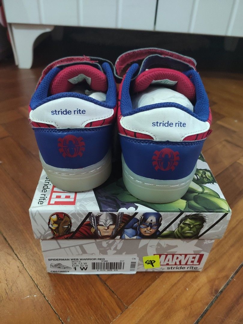Stride rite sales spider man shoes