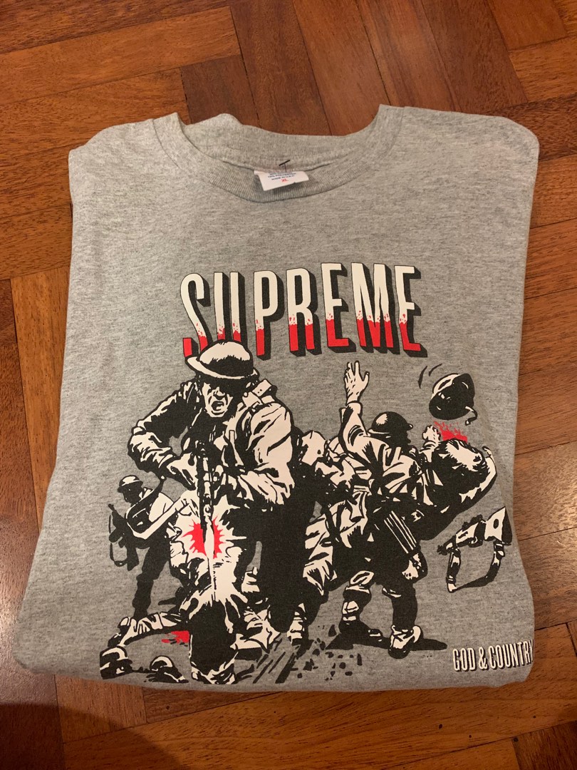Supreme god and country hot sale tee