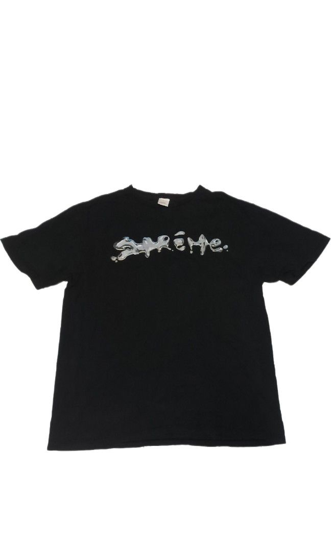 Supreme liquid tee top black
