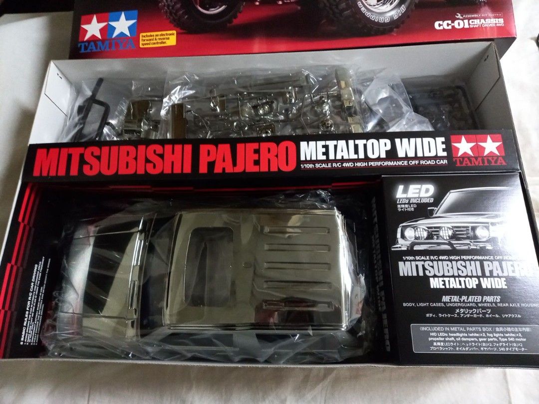 田宮Tamiya 1/10 R/C Mitsubishi Pajero Black Metallic 電鍍金屬黑色 