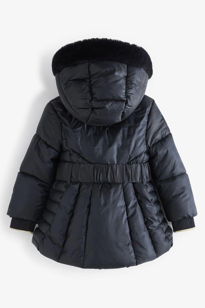 Girls navy ted baker coat new arrivals