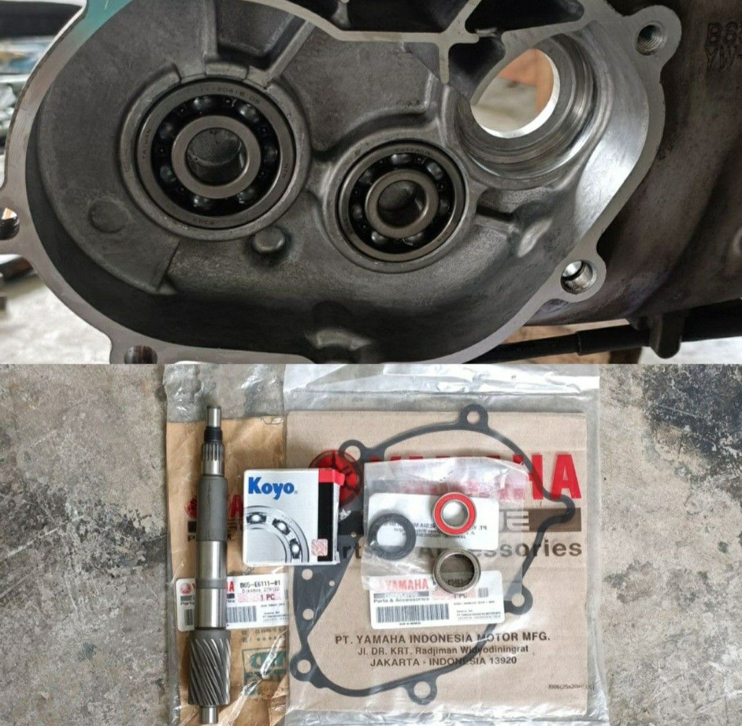 Troubleshoot Aerox V1, weird sound at gear box. Check and found the