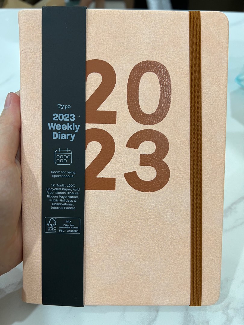 Typo 2023 weekly diary planner, Hobbies & Toys, Stationery & Craft
