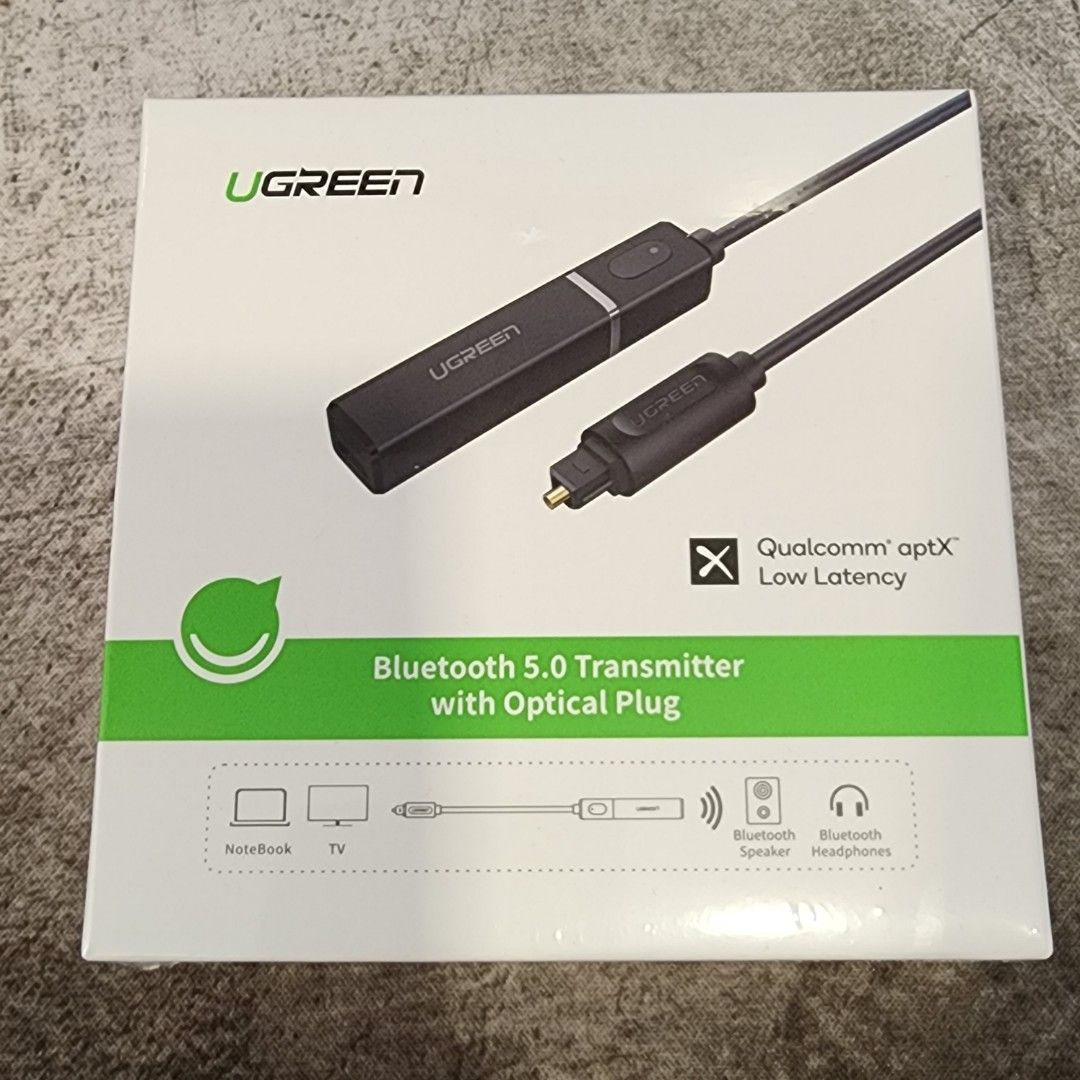 Ugreen Bluetooth 5.0 Transmitter with Optical Plug