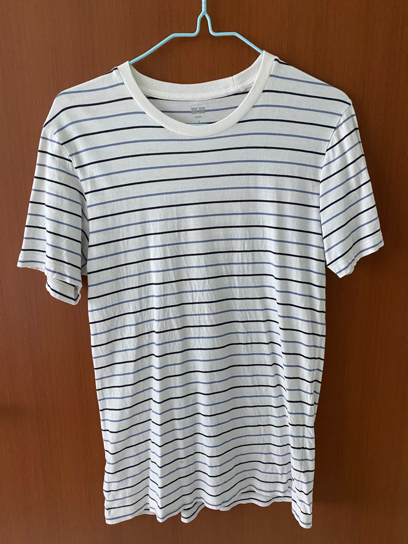 Uniqlo Striped shirt, Men's Fashion, Tops & Sets, Tshirts & Polo Shirts ...