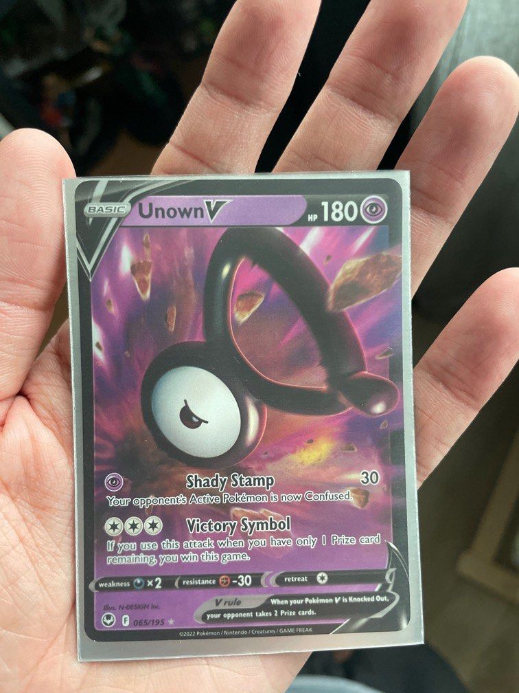 unown v pokemon card value Pokemon Card Silver Tempest 065/195 65/195 Unown V Ultra Rare *MINT* –  Brokenvase Games