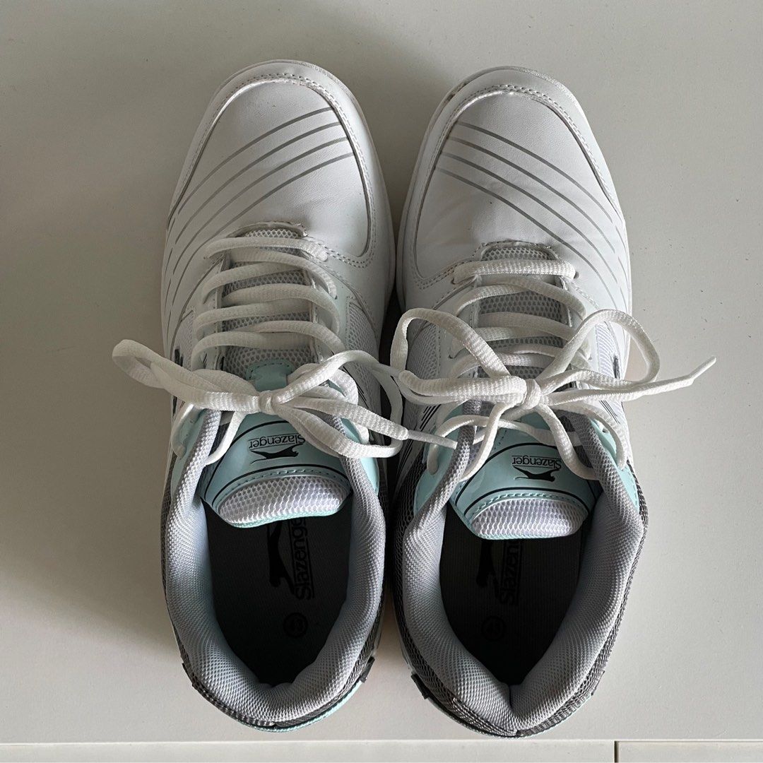 White slazenger cheap trainers