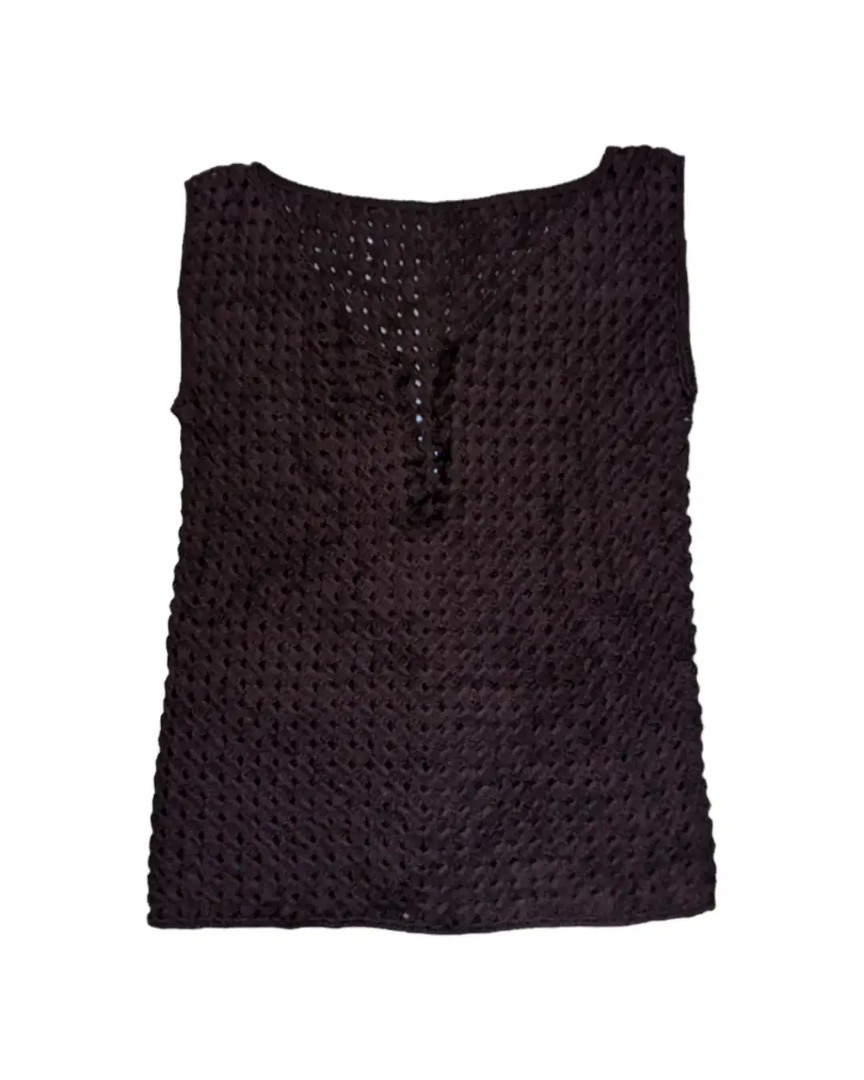 Vest rompi wool jaring, Women's Fashion, Women's Clothes, Tops on Carousell