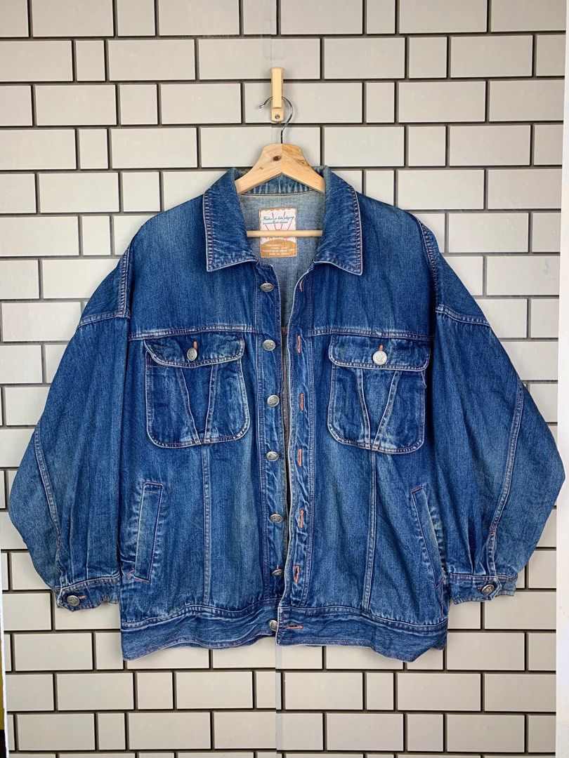 Vintage Denim Jacket Dream Town, Men's Fashion, Coats, Jackets and