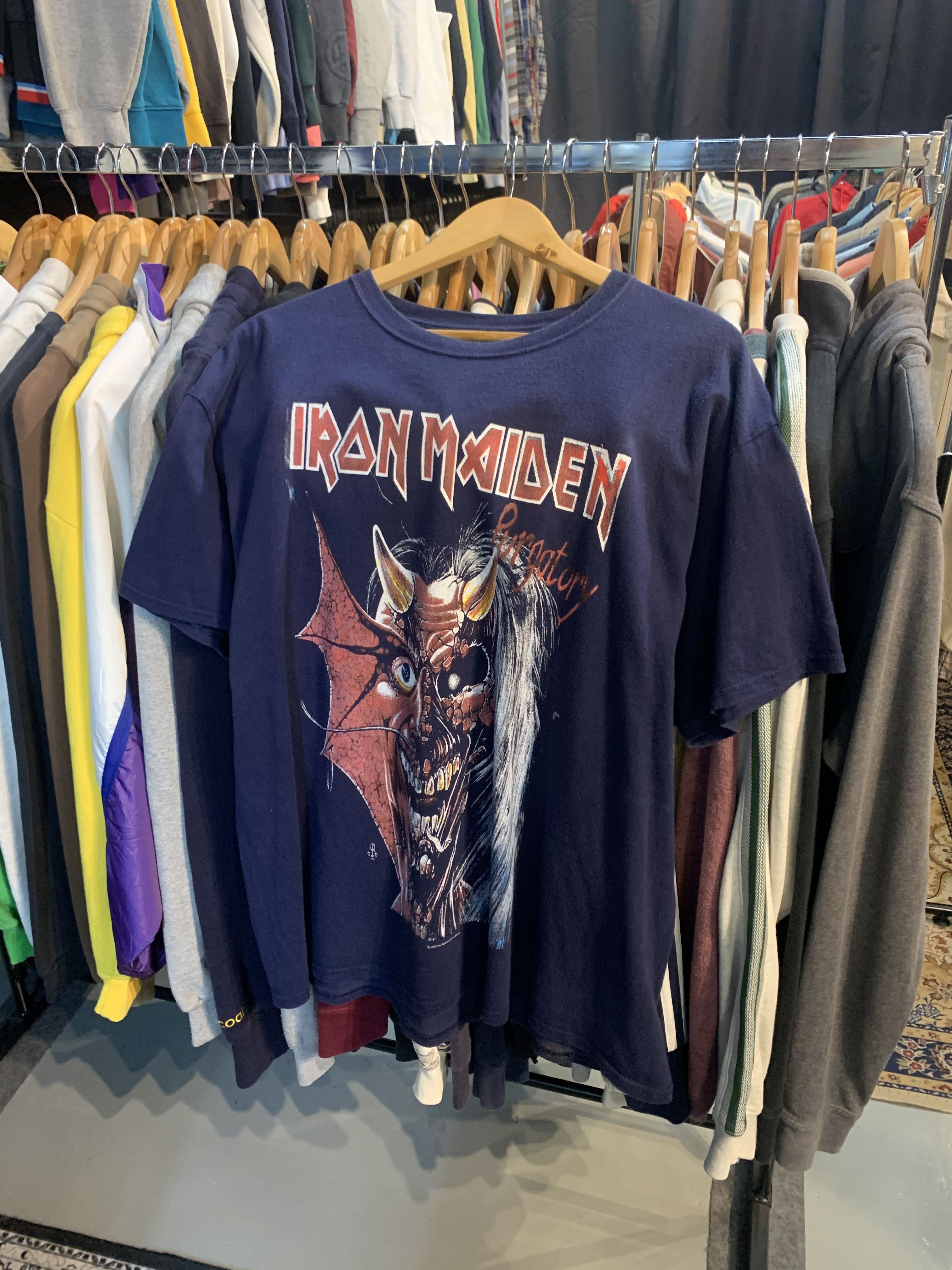 Vintage iron maiden purgatory, Men's Fashion, Tops & Sets, Tshirts