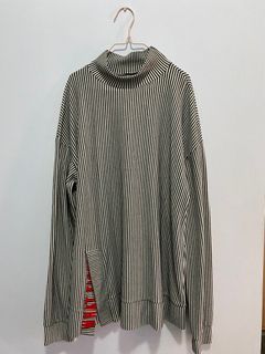 Zara - Striped Slit Oversized Shirt