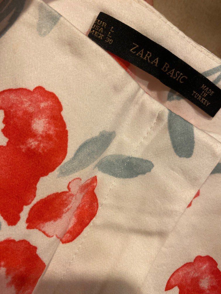 Zara Floral Pants, Women's Fashion, Bottoms, Other Bottoms on