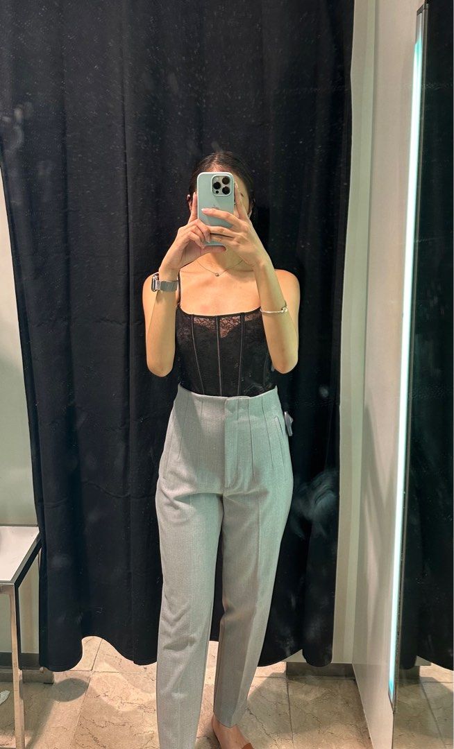 Zara Cotton Trousers with Ties - Brand new, Women's Fashion, Bottoms, Other  Bottoms on Carousell
