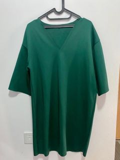 Zara Oversized Dress - Dark Green