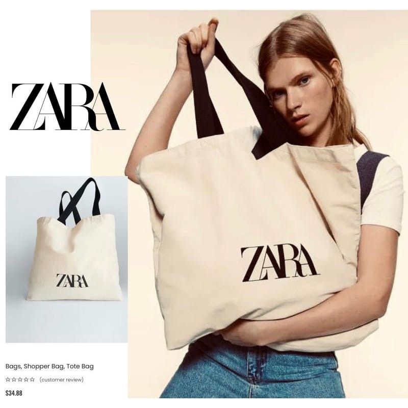 Jual Tas Zara Basic Original Model & Desain Terbaru - Harga