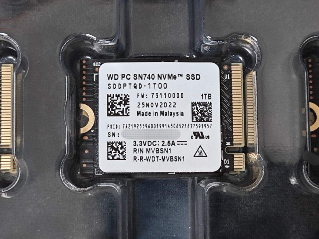 SN740 1TB 2TB 5年保2230 SSD Steam Deck SN530 1T ROG Ally, 電腦 