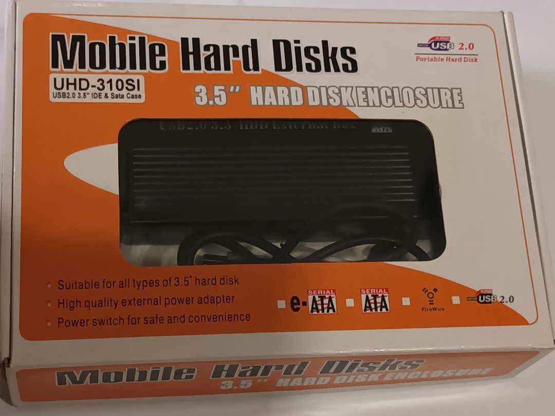 3.5" Hard disk enclosures SATA USB2.0, Computers & Tech, Parts