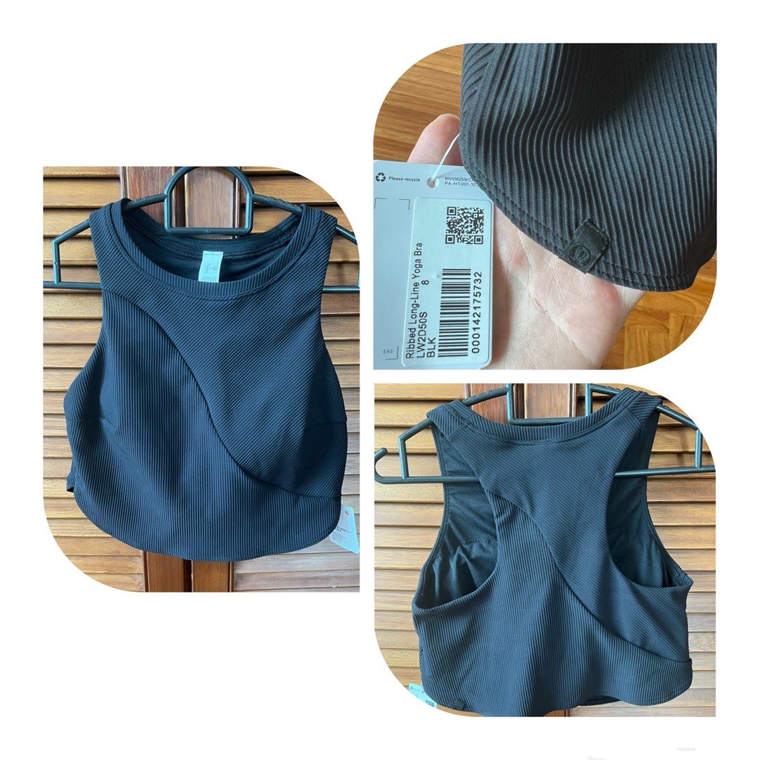 Lululemon Ribbed Longline Yoga Bra *Light Support, Women's Fashion,  Activewear on Carousell