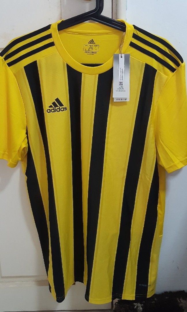 Adidas best sale striped jersey