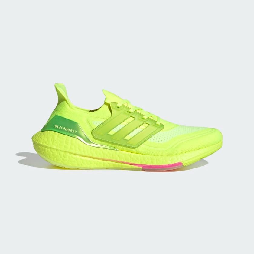 adidas Ultraboost 21 Shoes Yellow Men s Fashion Footwear