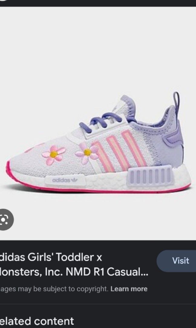 adidas Girls Toddler x Monsters Inc. NMD R1 Casual Shoes