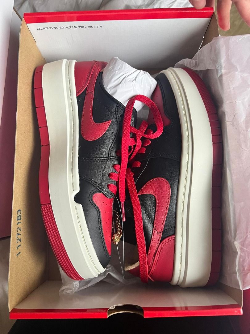 Air Jordan 1 Elevate Low (Bred), Women's Fashion, Footwear, Sneakers on