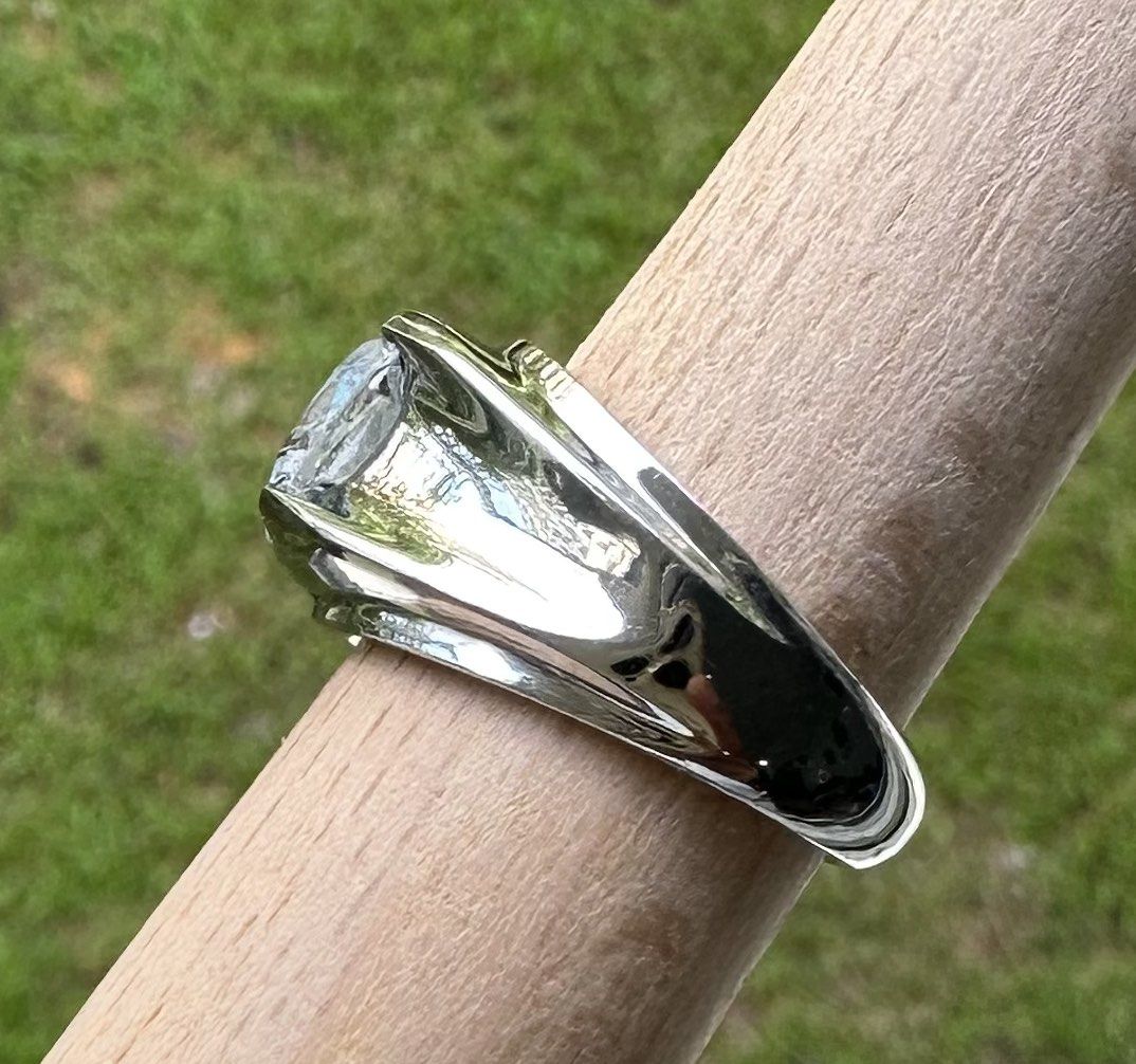 Men's aquamarine shop pinky ring