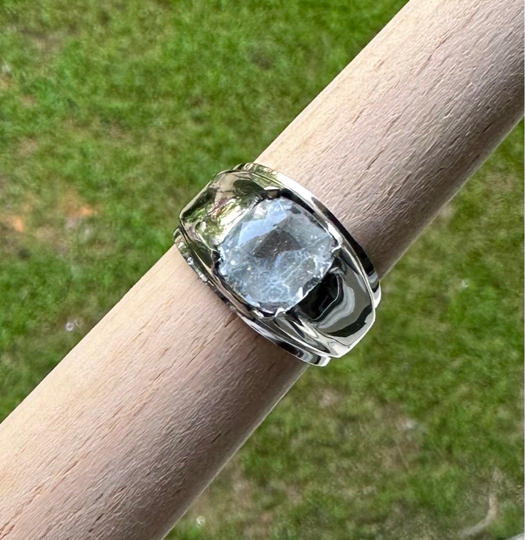 Men's aquamarine outlet pinky ring