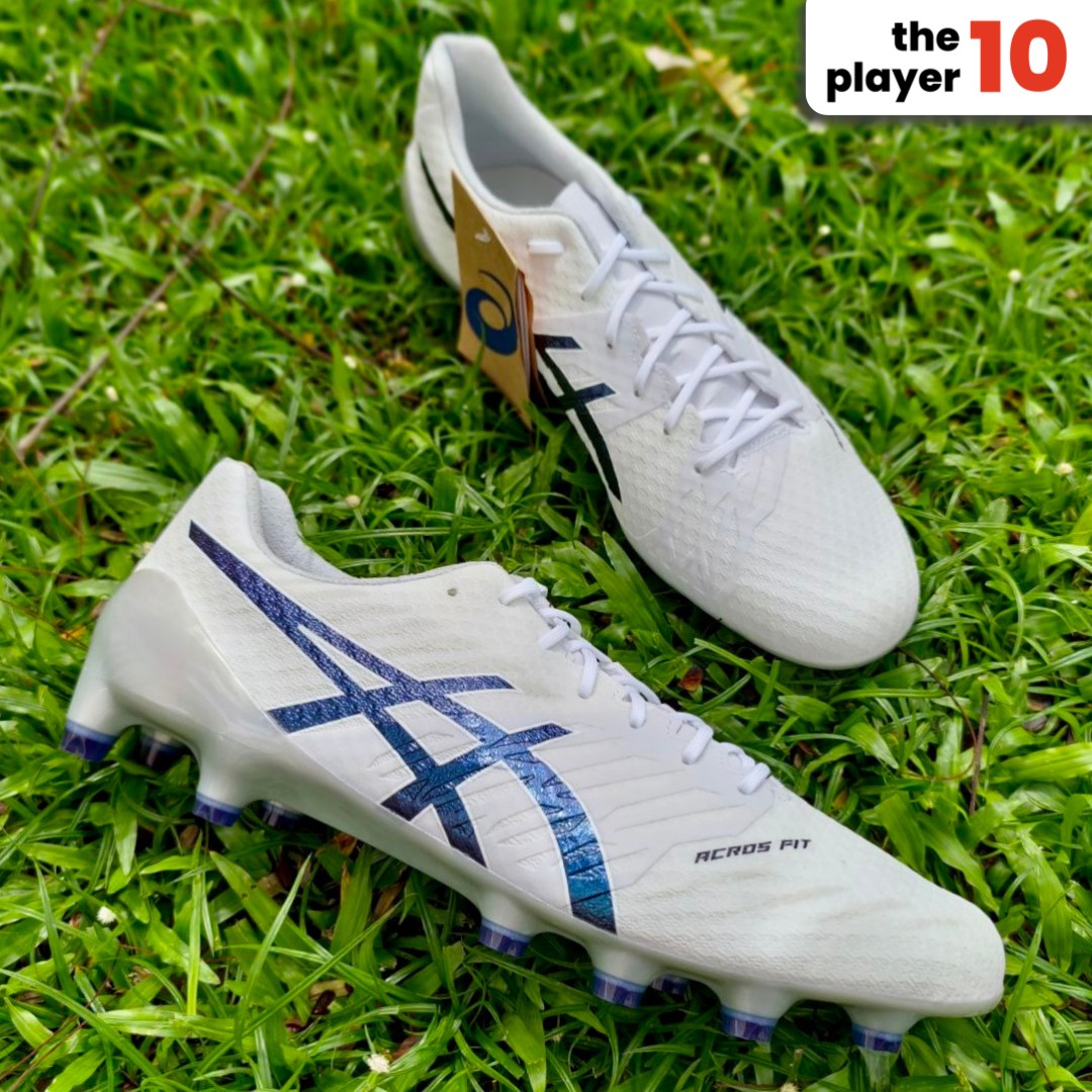 Asics DS Lite Acros 2 FG/AG White / Midnight Blue Football Boots