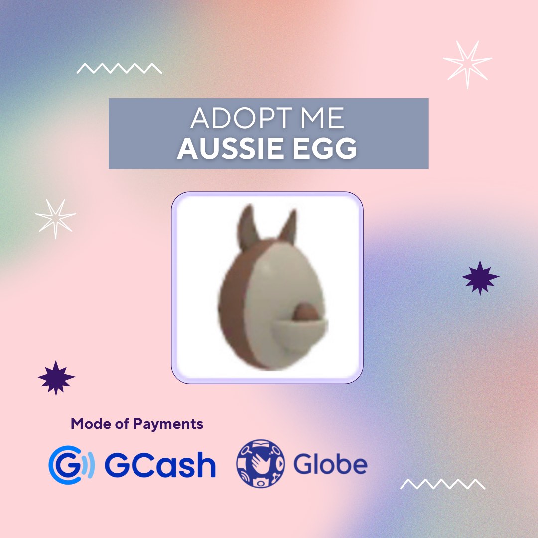 Aussie Egg (Limited Egg) Adopt Me Roblox, Hobbies & Toys, Toys