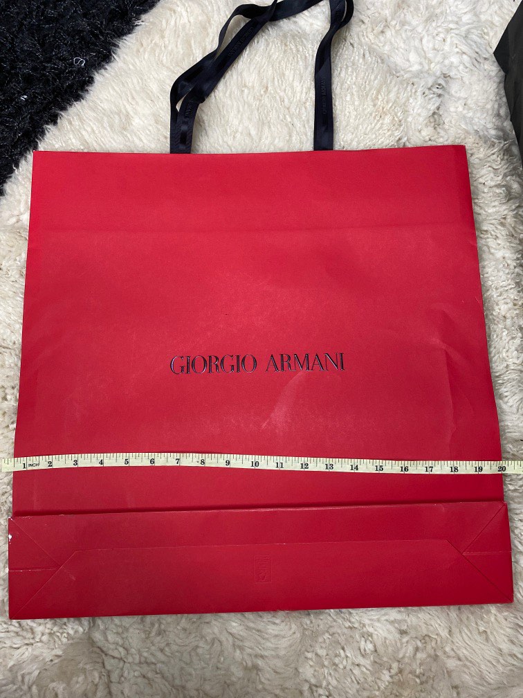 Authentic Giorgio Armani paper bag, Luxury, Accessories on Carousell