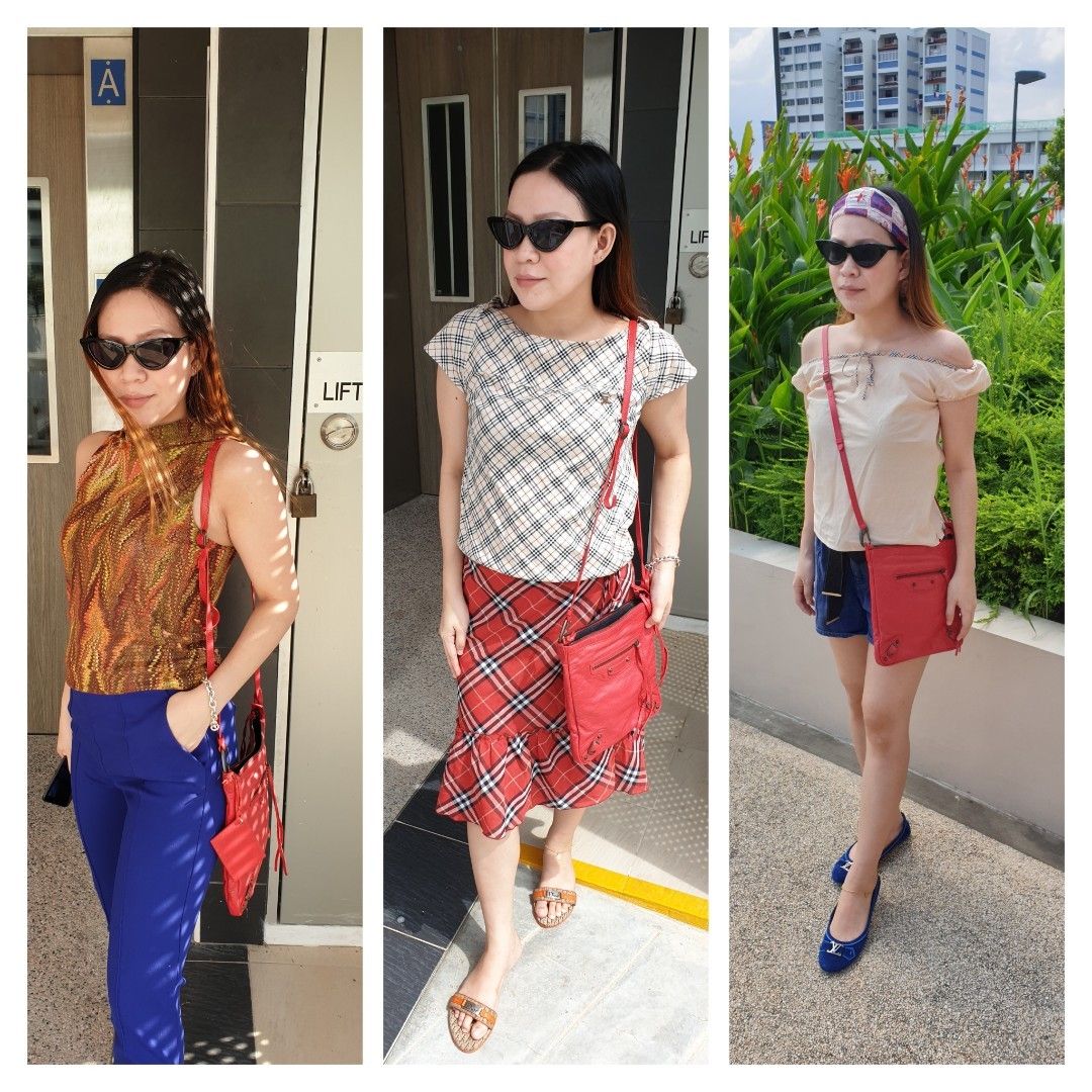 Balenciaga Classic Leather Studs Sling Bag (Category: Luxury Bags & Wallets) located in Davao. Submitted by declutter14 (Listing ID 1205278509, Image 3). Description: Preloved AUTHENTIC Balenciaga Agneau Classic Red Leather Studs Flat Sling Bag •dustbag, mirror, leather sample, cards •SG BASED**SG TO PH 25,000 FREESF •PAYMENT: ML LHUi Only BAWAL SA BARAT, MAARTE. NOT UKAY² NO LAY AWAY....WLANG BUDGET PIKIT MUNA.