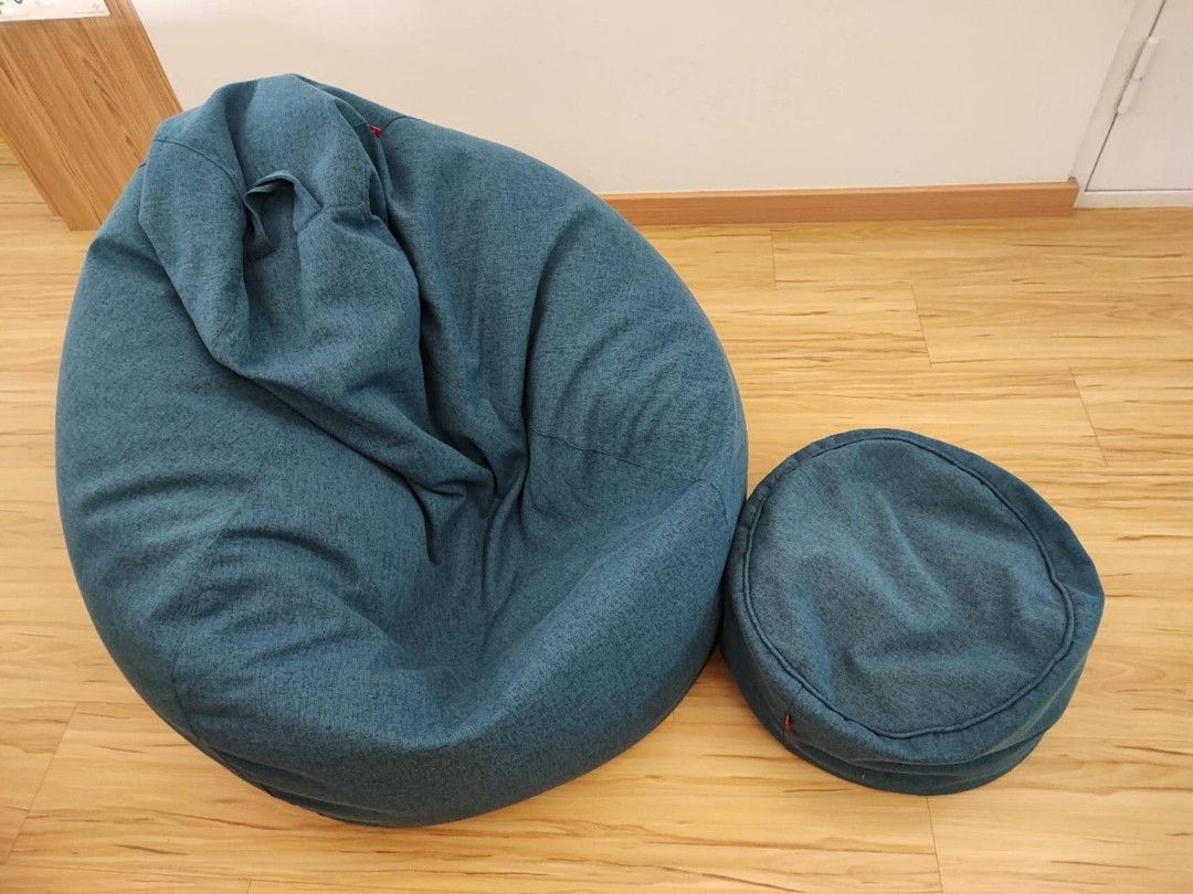 Bean Bag with Leg Rest, Furniture & Home Living, Furniture, Sofas on