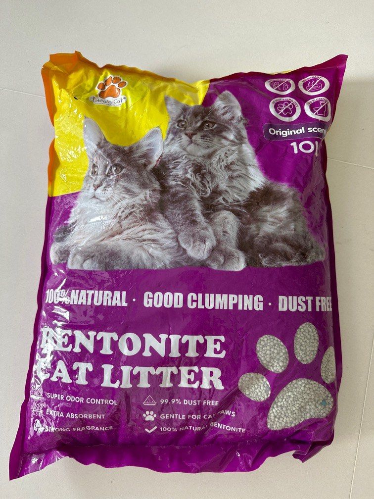 Bentonite Cat Litter 10L Ideale Cat Brand (Unopened), Pet Supplies