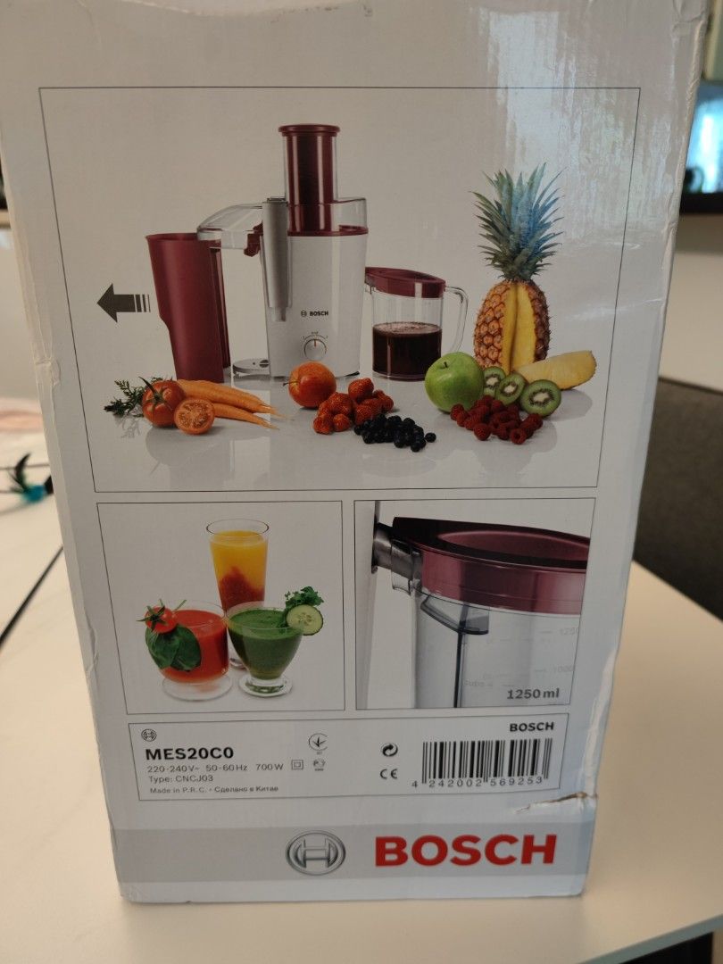 BNIB Juicer Bosch MES20C0 Juicer, TV & Home Appliances, Kitchen
