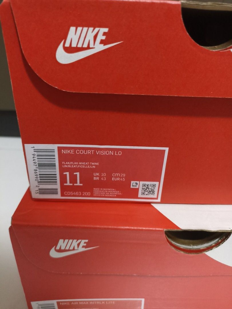 BNIB! NIKE COURT VISION LOW FLAX AUTHENTIC! Similar to AF1, Men's