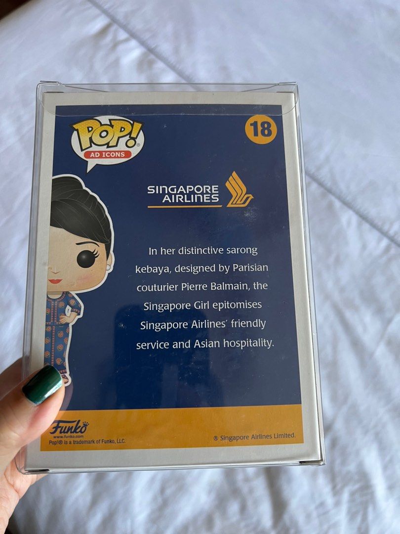 BNIB Singapore Girl Funko Pop SIA Singapore Airlines Hobbies Toys Toys Games on Carousell