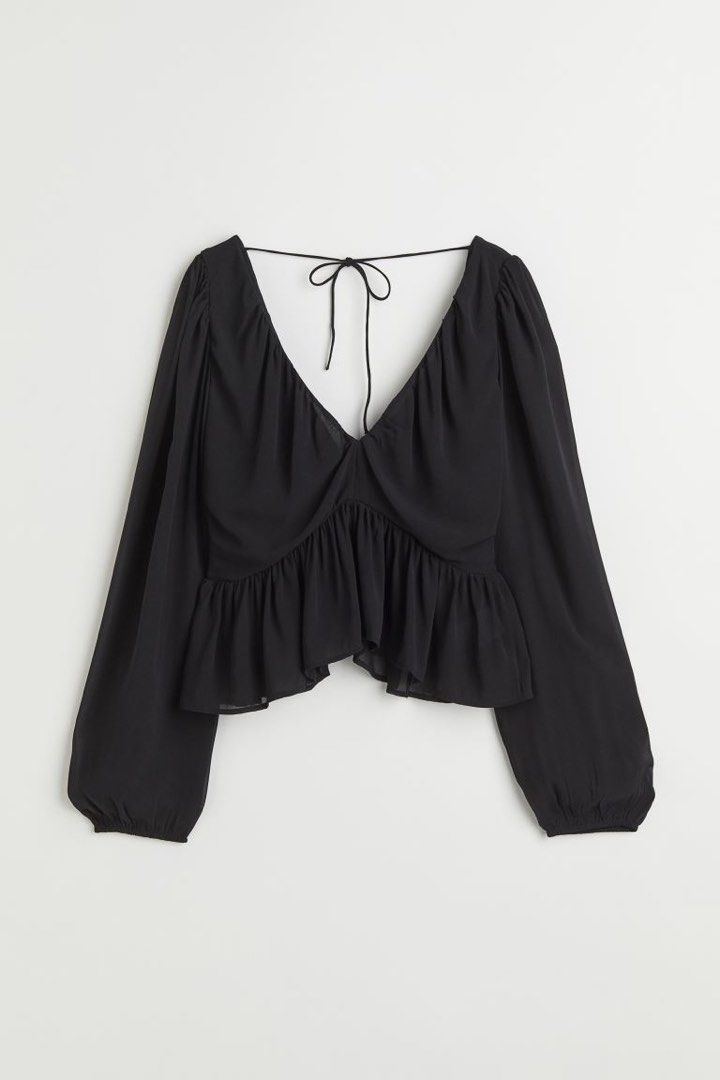 h&m peplum blouse