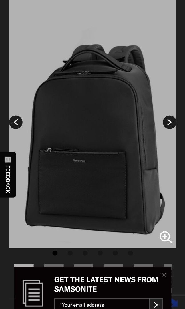 Brand new sleek Samsonite backpack 14.1 inch, Women's Fashion, Bags